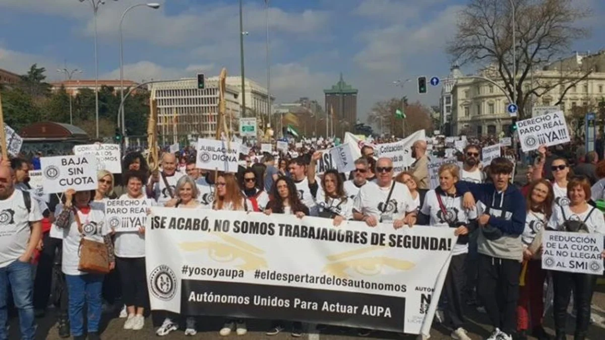 Manifestación de todos los colectivos de autónomos el 16 de abril en Madrid