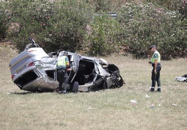 Un fallecido y varios heridos en un accidente en la A-5 en Miajadas